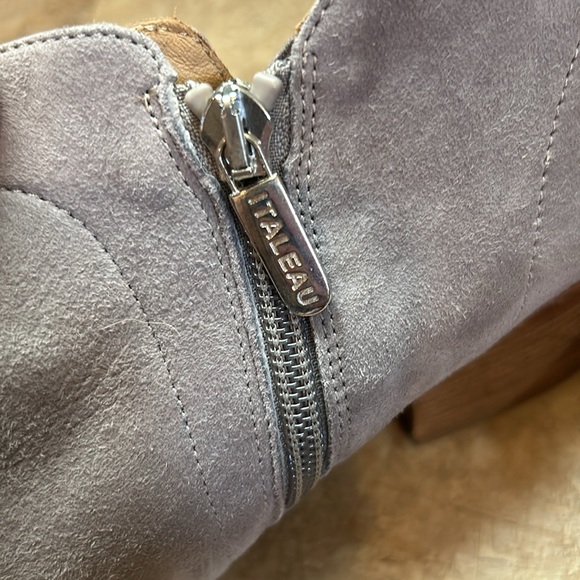 ITALEAU VERO CUOIO gray ankle boots low side zip new size 41 or 10.5 - Picture 4 of 6